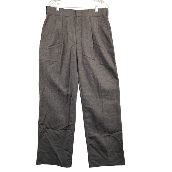 Flying Cross Men's Dress Pants Black Size 34R Pleated Front Made in USA - Picture 1 of 10